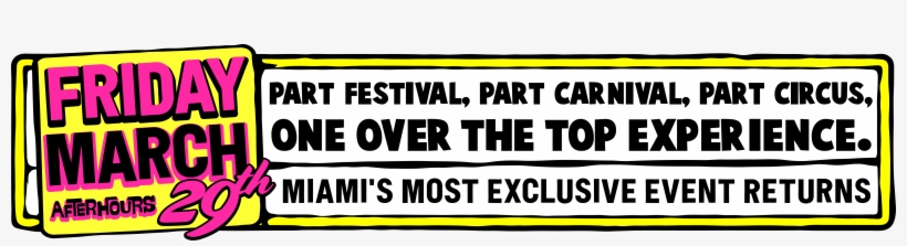 Shaq Fun House Fri March Miami Music Week Am Sunrise - Illustration, transparent png download