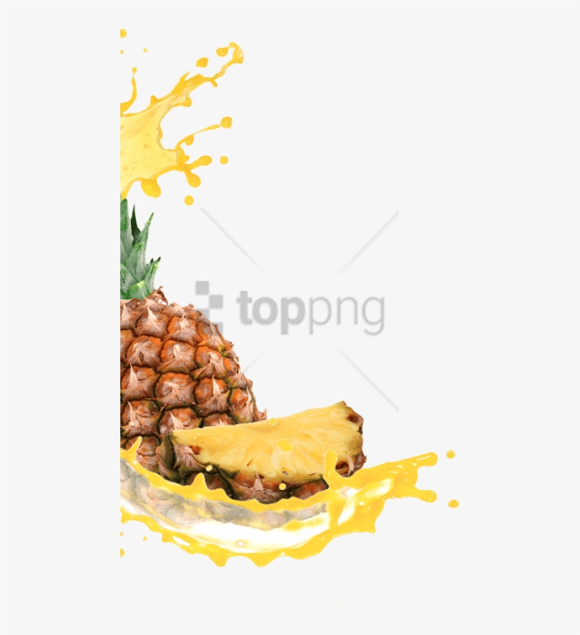 Free Png Download Fruit Splash Png Png Images Background - Pineapple Juice Splash Png, transparent png download