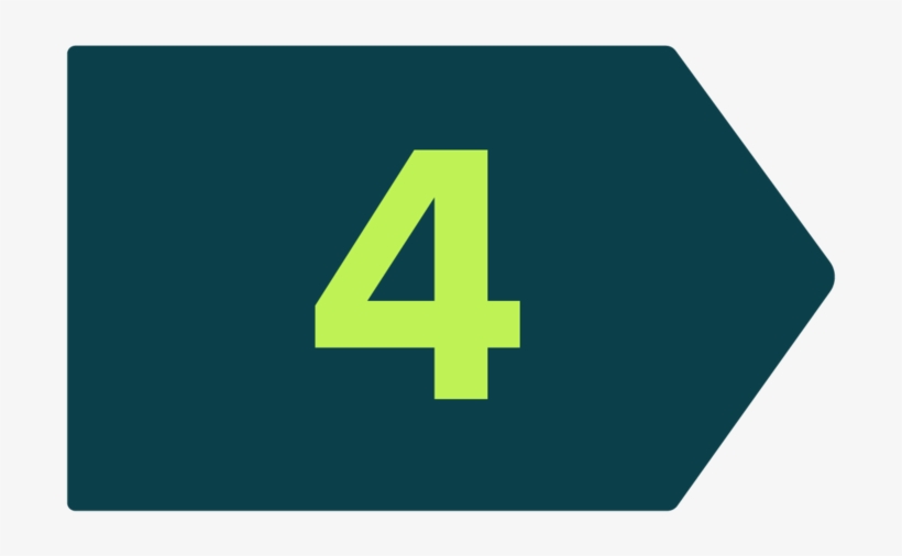 New Patient Step Arrows Teal-04 - Sign, transparent png download