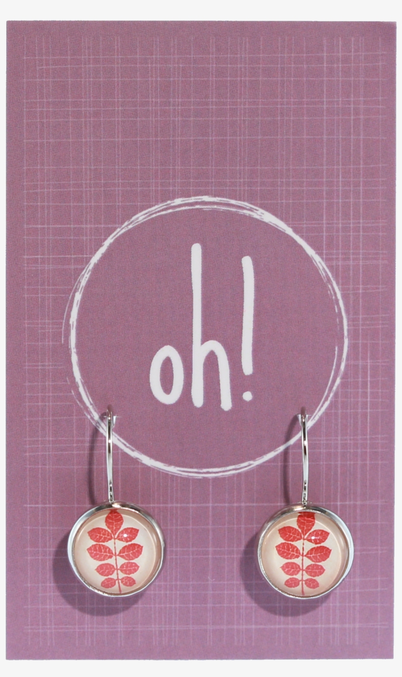 Red Leaf Earrings - Earring, transparent png download