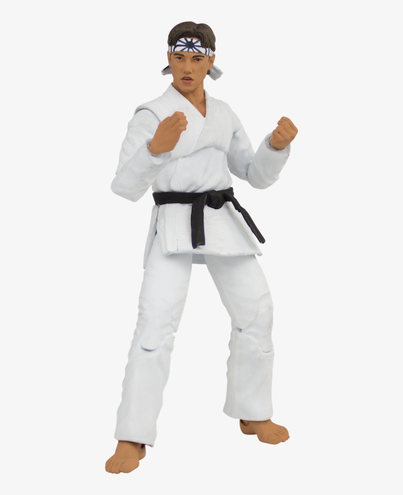 The Karate Kid Daniel Larusso Action Figureicon Heroes - Karate Kid Daniel And His Karate Suit, transparent png download