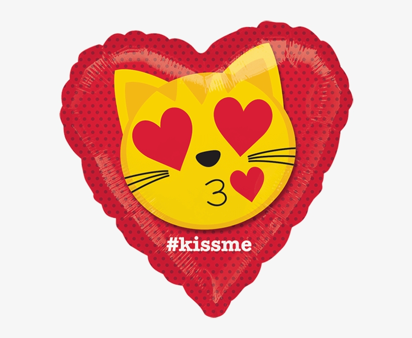 Globo Cat Emoticon Kiss - Love, transparent png download