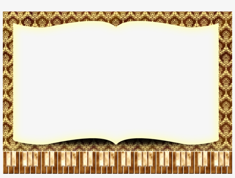 Music, Harpsichord, Keyboard, Filter, Clear, Memories - Music Frame Png, transparent png download