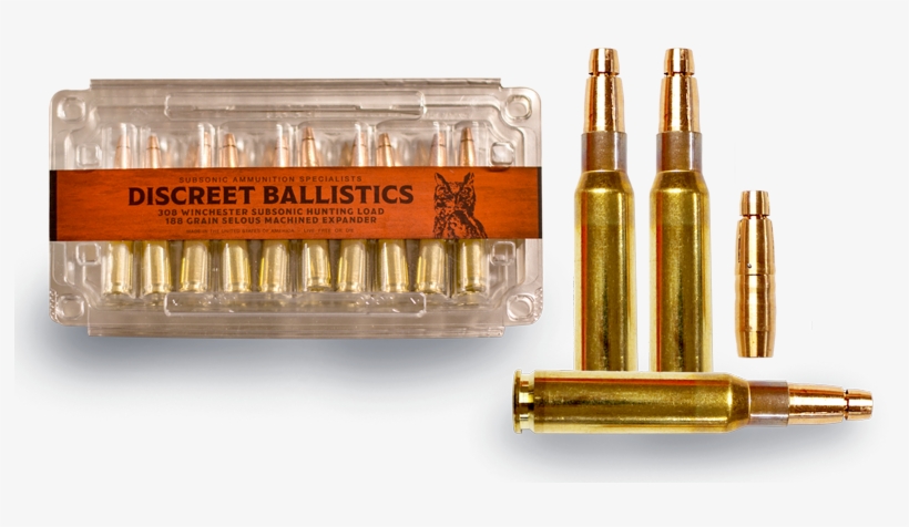 308 Winchester Subsonic Hunting Load - Bullet, transparent png download