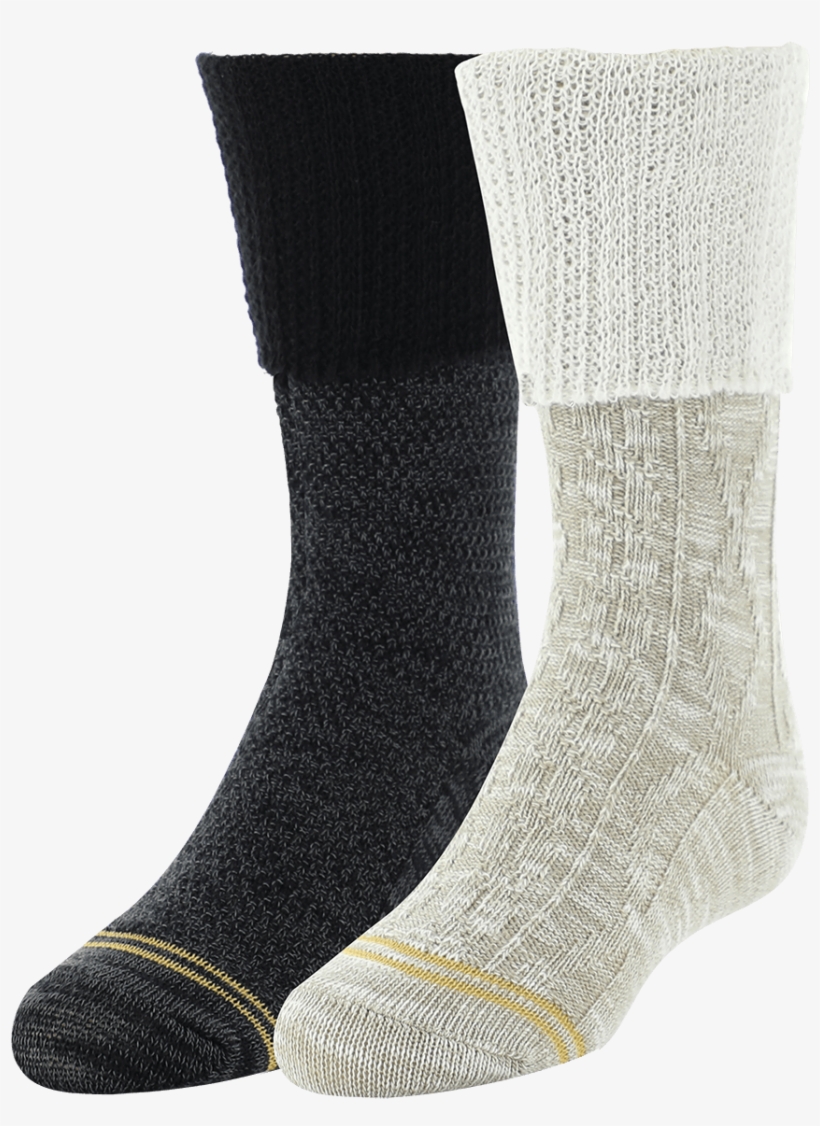Gold Toe Girls Slub Cable Lace Boot Sock Pair - Sock, transparent png download