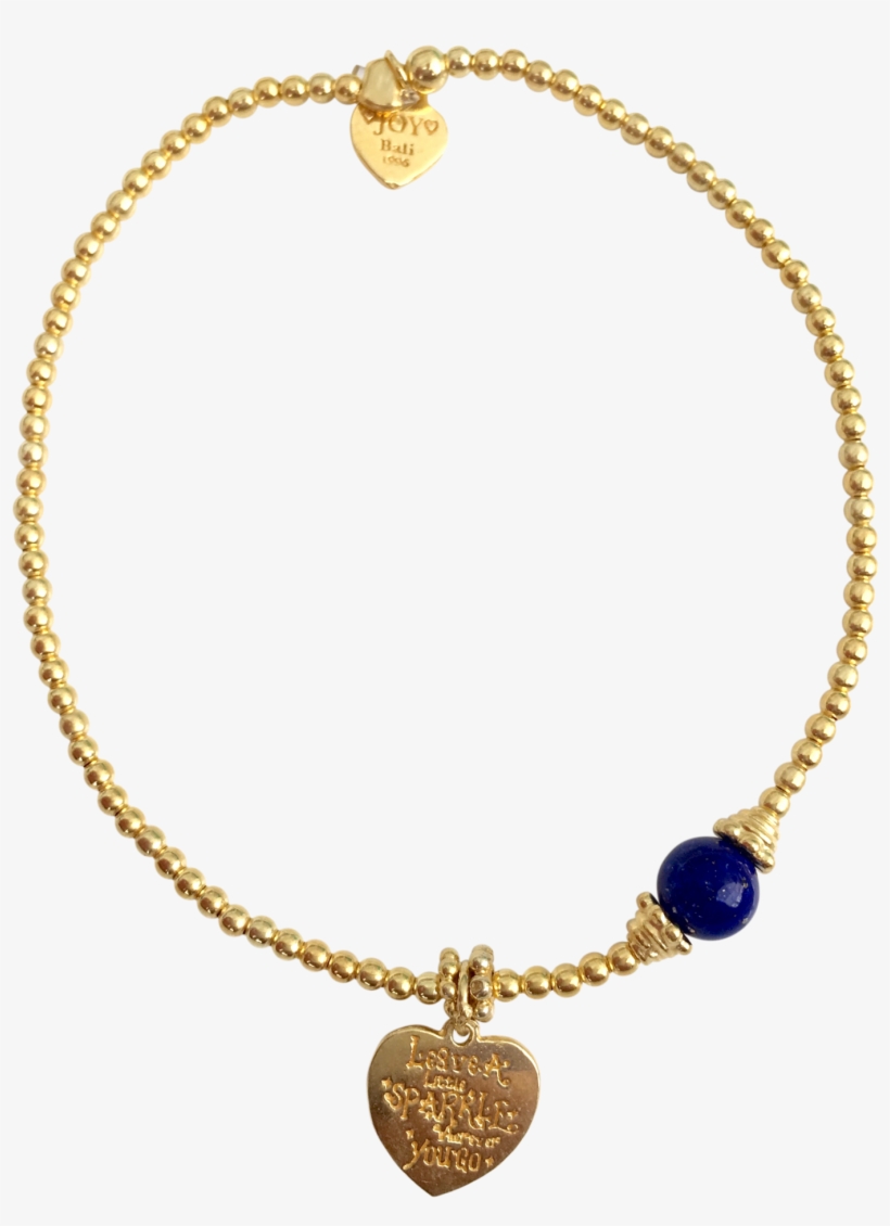 Bracelet Marlin Sparkle Lapis Lazuli Gold - Necklace, transparent png download