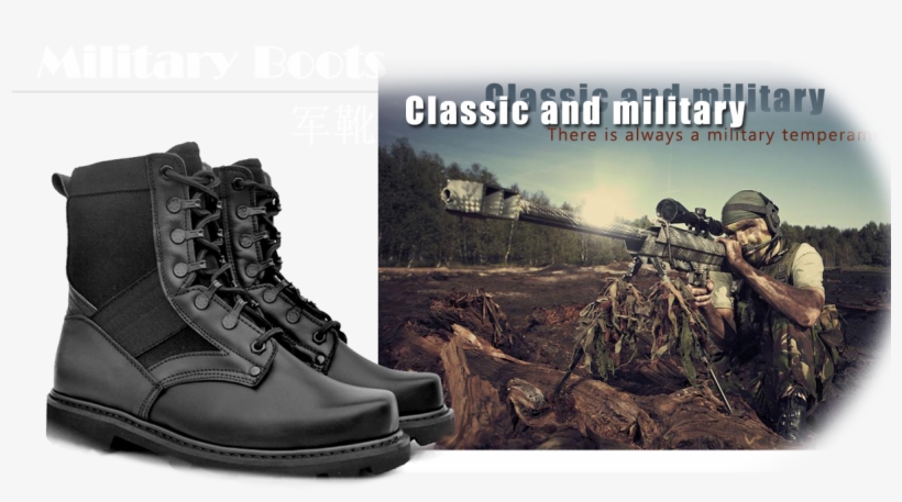 Combat Boots Special Leather Waterproof Tactical Desert - Sniper, transparent png download