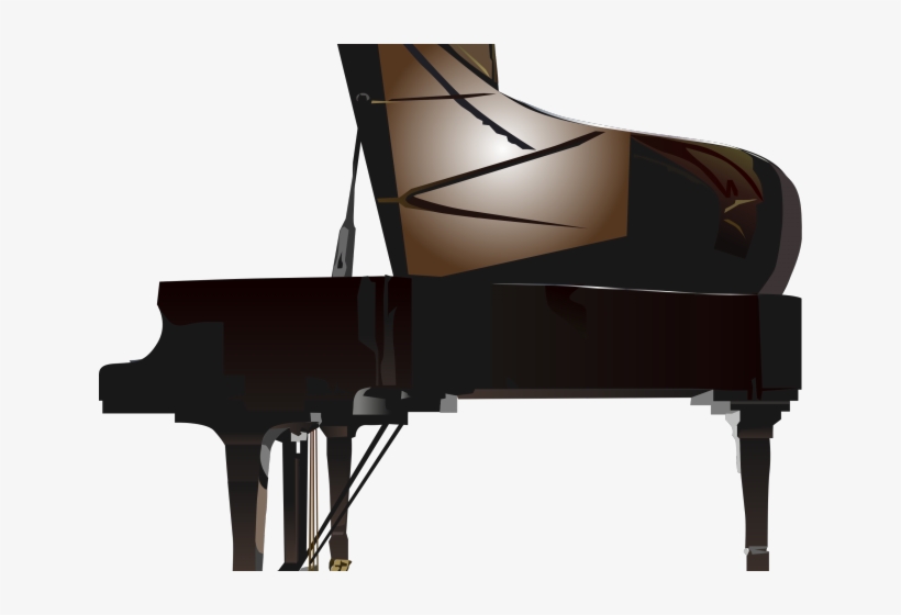 Piano Clipart Big Black - Grand Piano Png, transparent png download