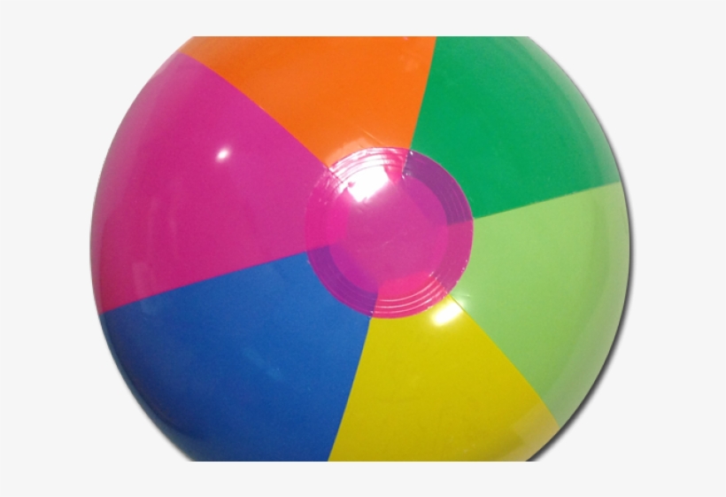 Beach Ball Clipart Plastic Ball - Colorful Beach Ball, transparent png download