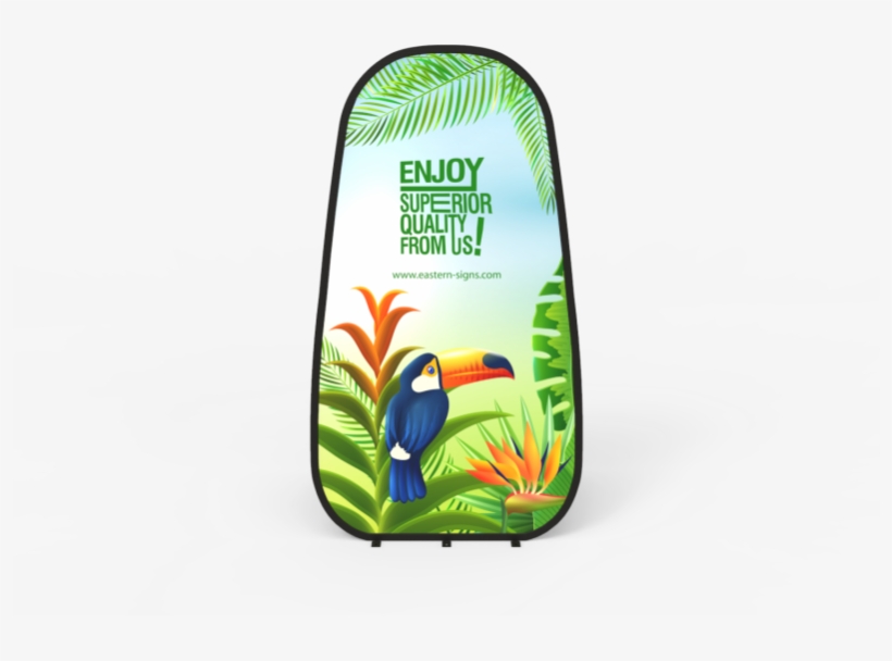 Vertical Pop Up A Frame Banner - Finch, transparent png download