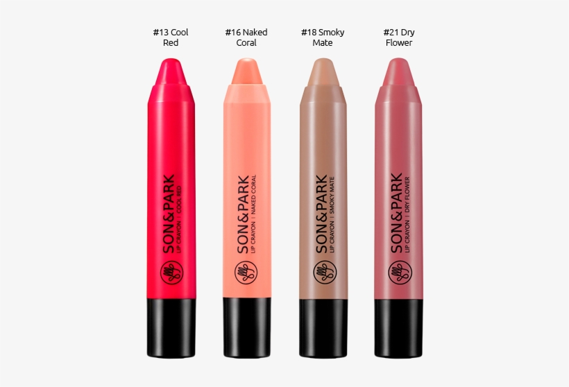 600 X 584 1 0 - Son & Park Lip Crayon Swatches, transparent png download