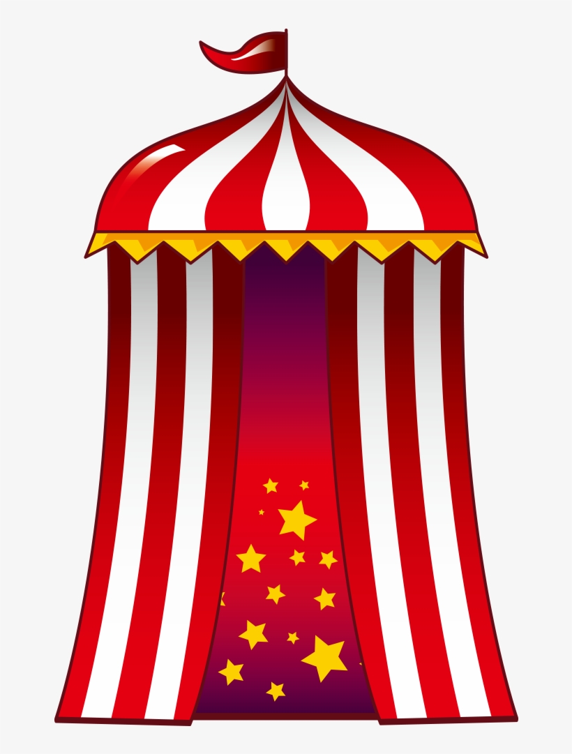 Cartoon Tent Clown Transprent Png - Circus, transparent png download