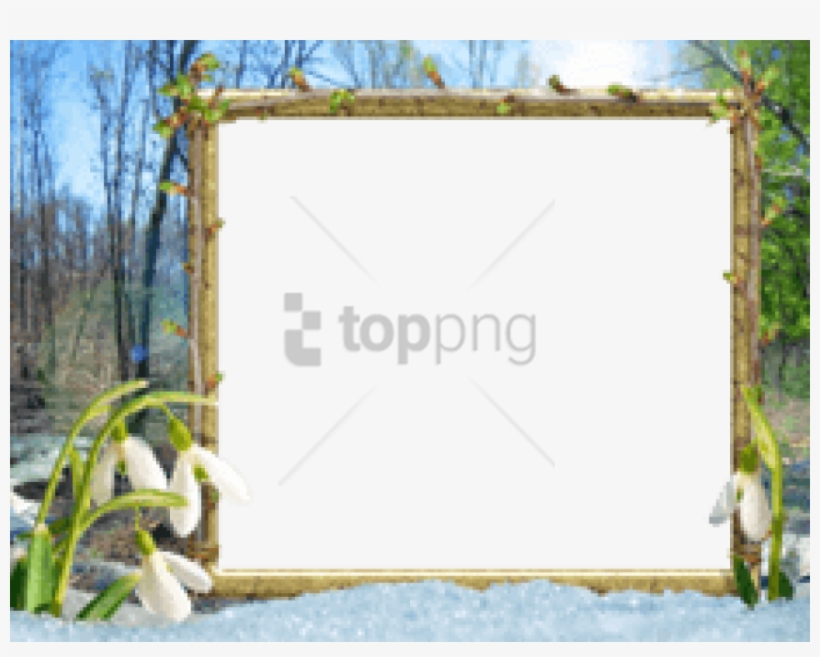Free Png Spring Border Png Png Image With Transparent - Рамки Для Фото Весенние, transparent png download