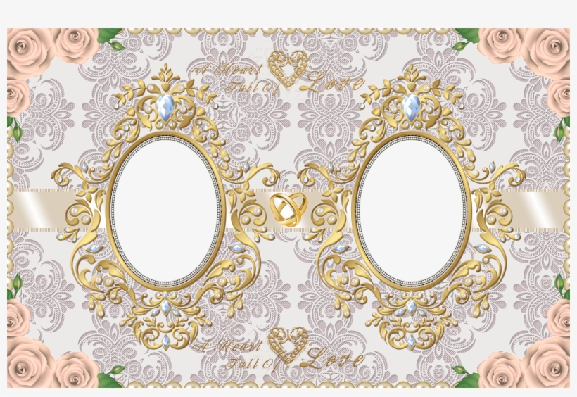 Double Wedding Transparent Png Frame - Circle, transparent png download