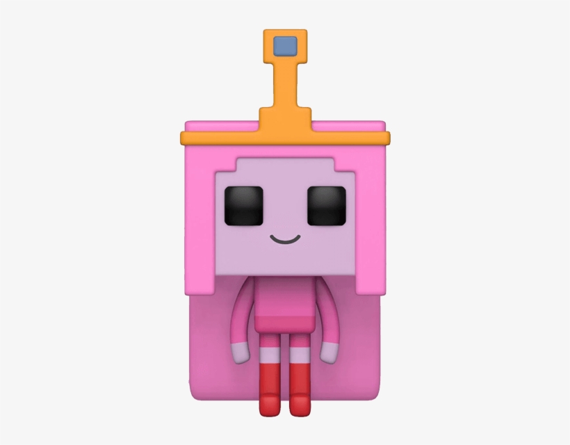 Funko Pop Adventure Time Minecraft S1 Princess Bubblegume - Adventure Time Minecraft Funko Pops, transparent png download