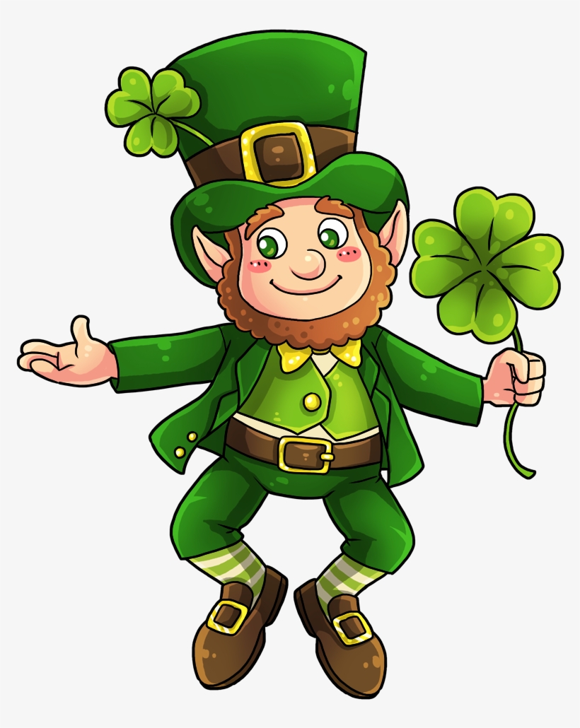 Content Leprechaun Christmas Eprechaun Pattern Free - St Patricks Day Leprechaun Clipart, transparent png download