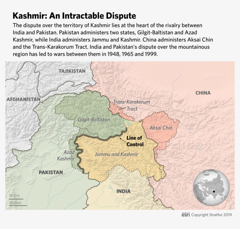 In 1989, The Question Of Indian Administered Kashmir's - Atlas, transparent png download
