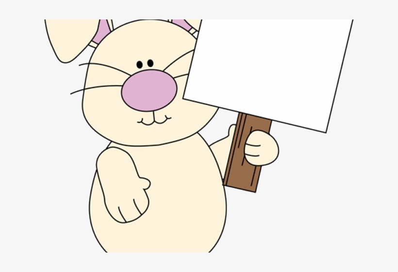 Easter Bunny Clipart Symbol - Cartoon, transparent png download