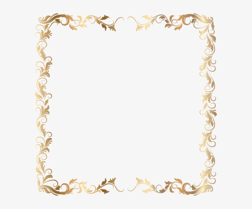Download Border Deco Frame Gold Transparent Png Image - Transparent ...