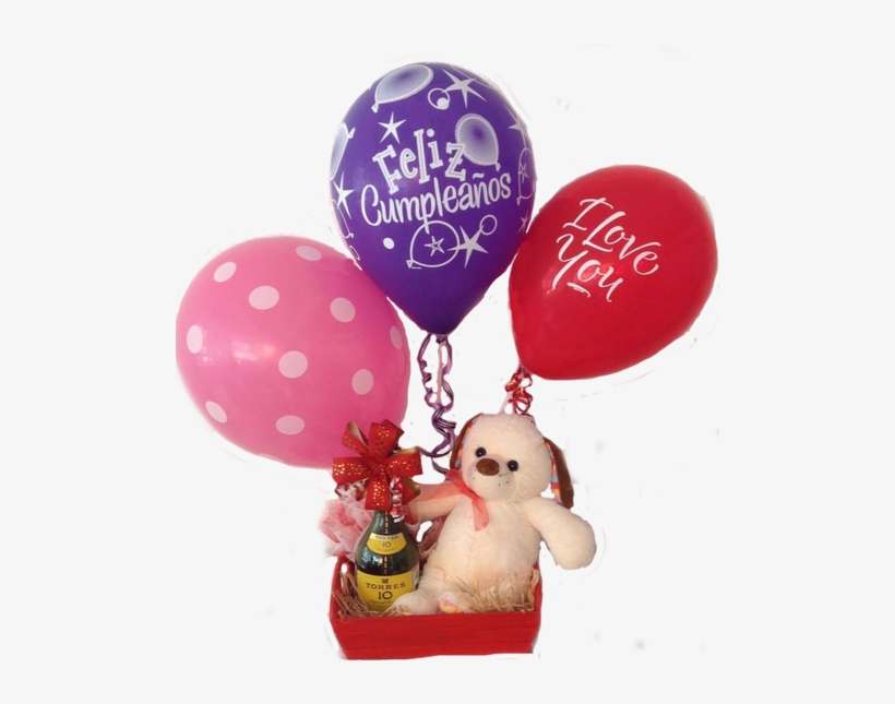 Globos Con Feliz Cumpleaños Pupi Mediano Blanco Botella - Qualatex 42948-q Latex Balloons, Tropical Assortment, transparent png download