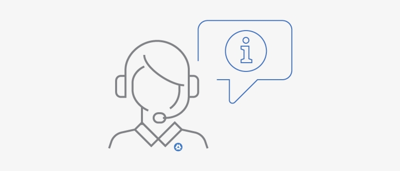 Icon Of Line-art Showing A Woman Wearing A Headset - Customer Service, transparent png download