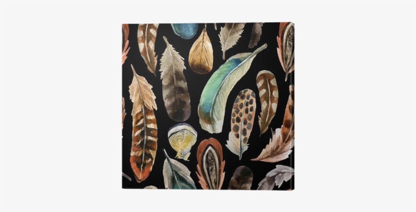 Lunch Napkins Aquarell Feathers, transparent png download