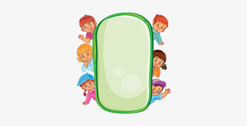 Poster With Young Children, Looking Out Of Frame, Waving, - Cadre Enfant Png, transparent png download