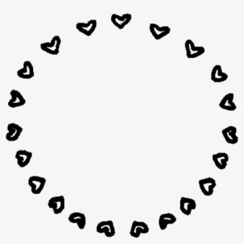 Circulo Png Fanpage Blanco Negro Stikers - Overlays Transparent We Heart, transparent png download
