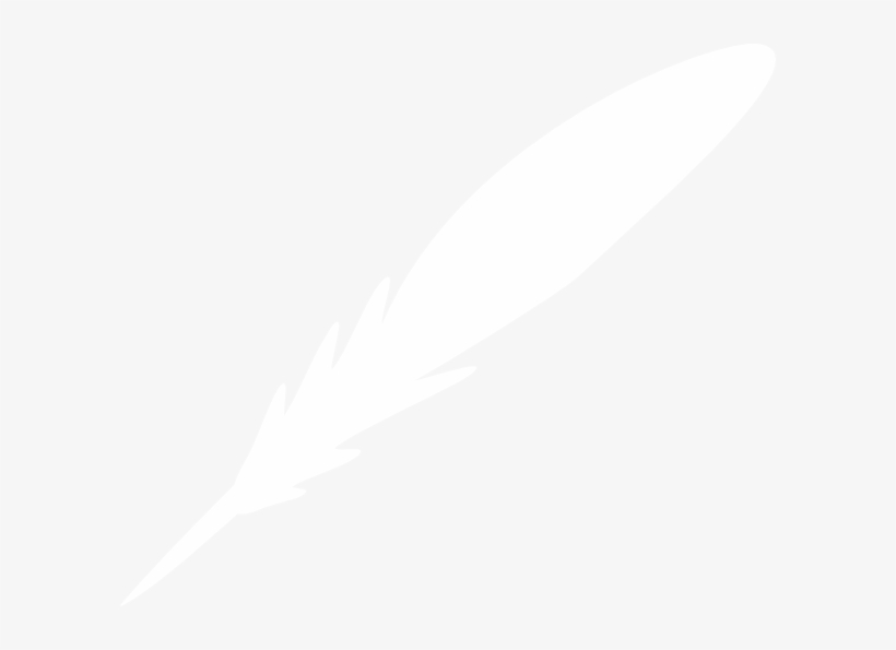 White - White Feather Pen Png, transparent png download