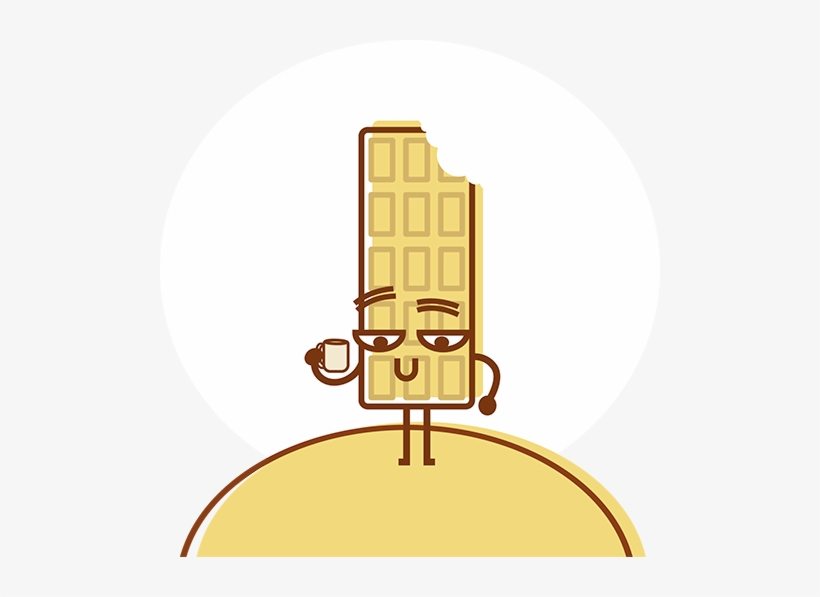 Chocolate Blanco - Illustration, transparent png download