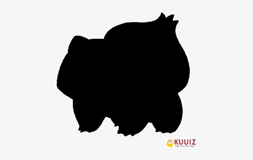 Who's That Pokémon Ivysaur - Pokemon Gen 1 Kanto Starters Silhouette, transparent png download