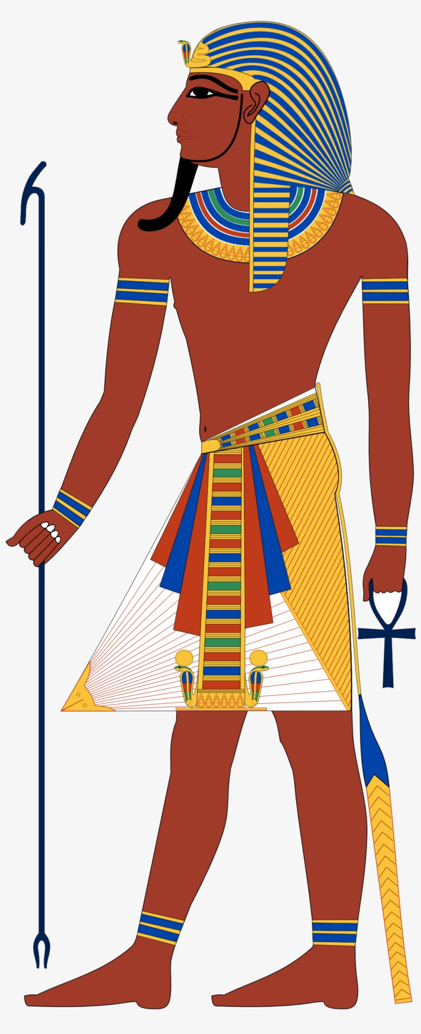 Ra Egyptian Pharaoh Clipart - Ancient Egyptian Pharaoh, transparent png download