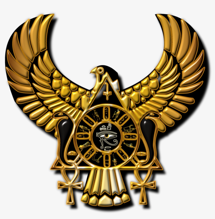 Sigil With 60º 60º 60º Triangle, Serpents, And Ankhs - Old Kingdom Egypt Symbols, transparent png download