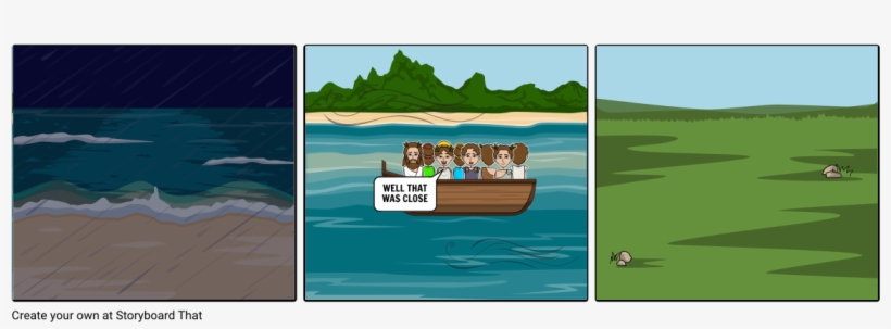 Jesus Walks On The Water - Beach, transparent png download