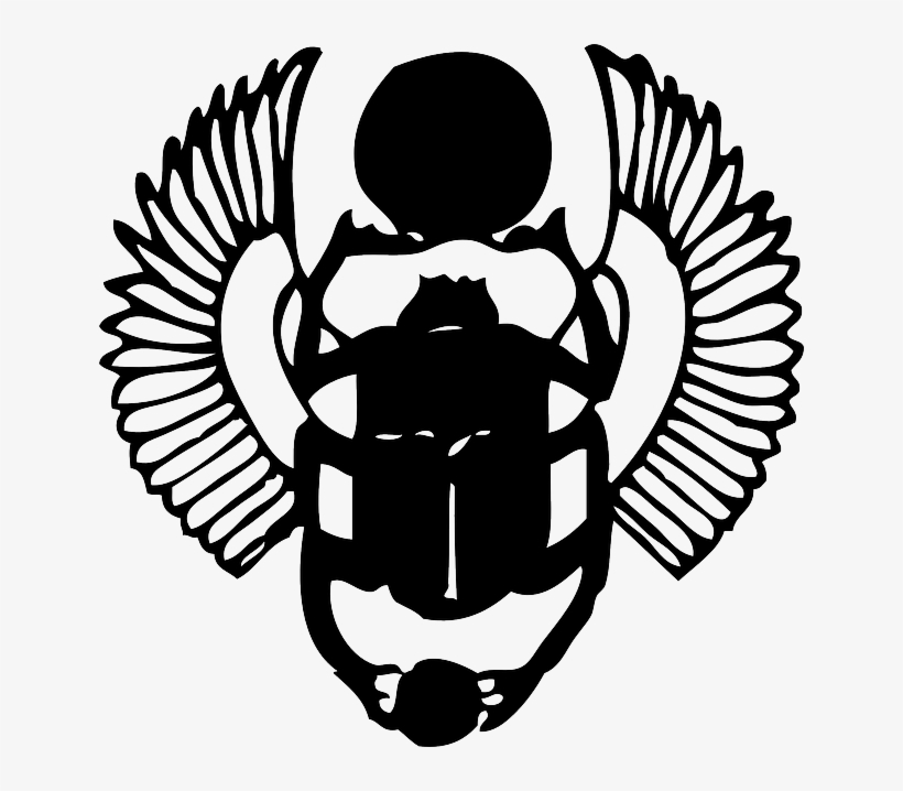 Outline, Egypt, Automatic, Ancient, Scarab, Egyptian - Scarab Clip Art, transparent png download