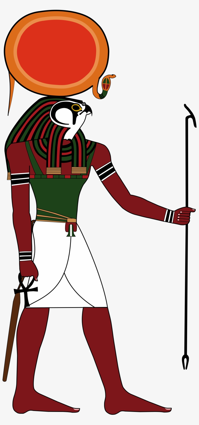 Svg Black And White Library Egypt Cartoon Hanslodge - Ra The Sun God, transparent png download