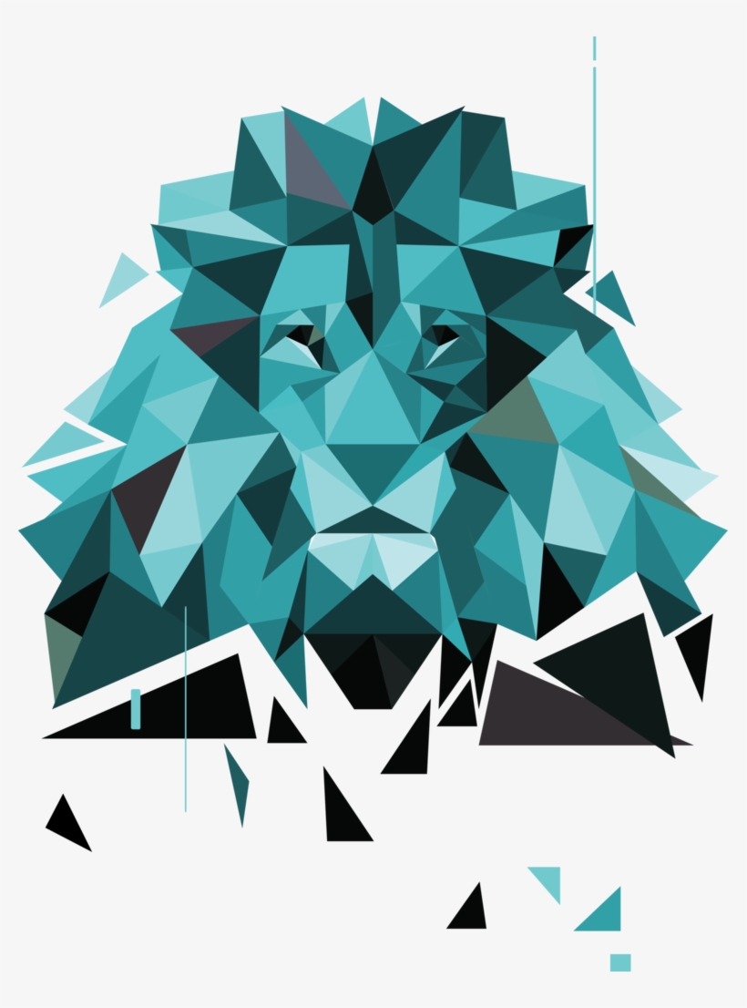 Png Free Lion By Chabriv On Deviantart - Polygonal Lion, transparent png download