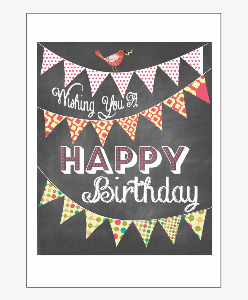 Chalkboard Birthday Card PNG Image | Transparent PNG Free Download on ...