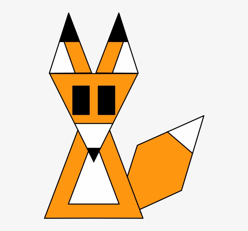 Picture Black And White Fox By Derpmaster On Deviantart - Polygon, transparent png download