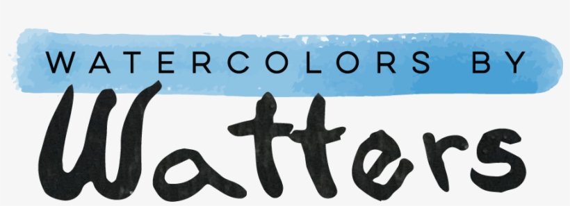 Watercolors By Watters Watercolors - Cross, transparent png download
