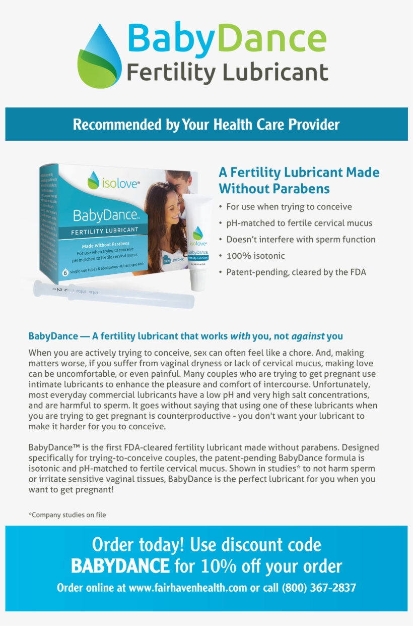 Baby Dance Script Pad Tear Sheet - Baby Dance Fertility Lubricant, transparent png download