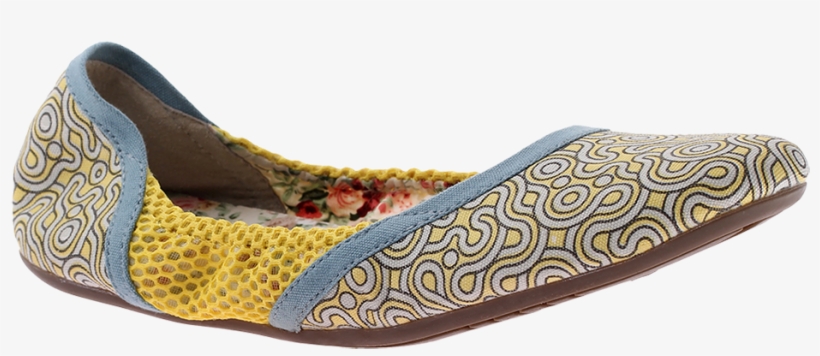 Hari Om In Yellow Print Women's Ballet Flat - Dimmi Ladies Shoes Ladies Footwear Spring Hari Om In, transparent png download
