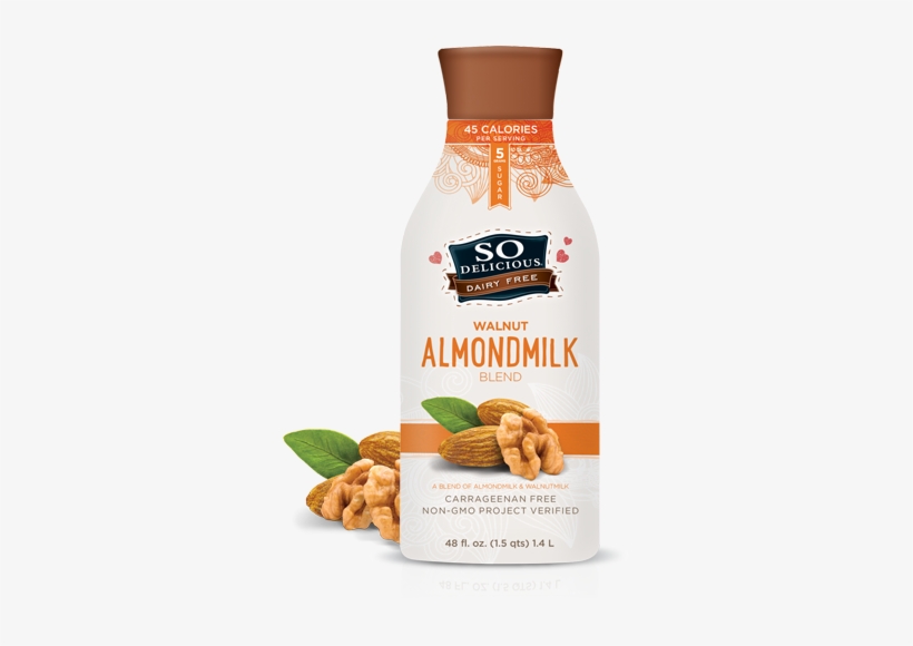 Almond Walnut - So Delicious Organic Almond Milk, transparent png download