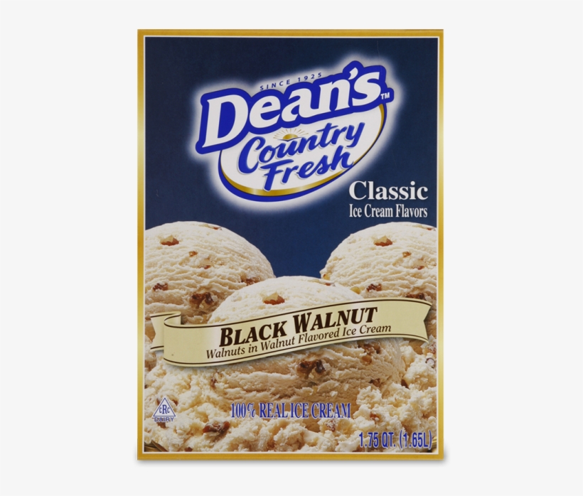 Dean's Country Fresh Classic Black Walnut Ice Cream - Deans Country Fresh Black Walnut Sq, transparent png download