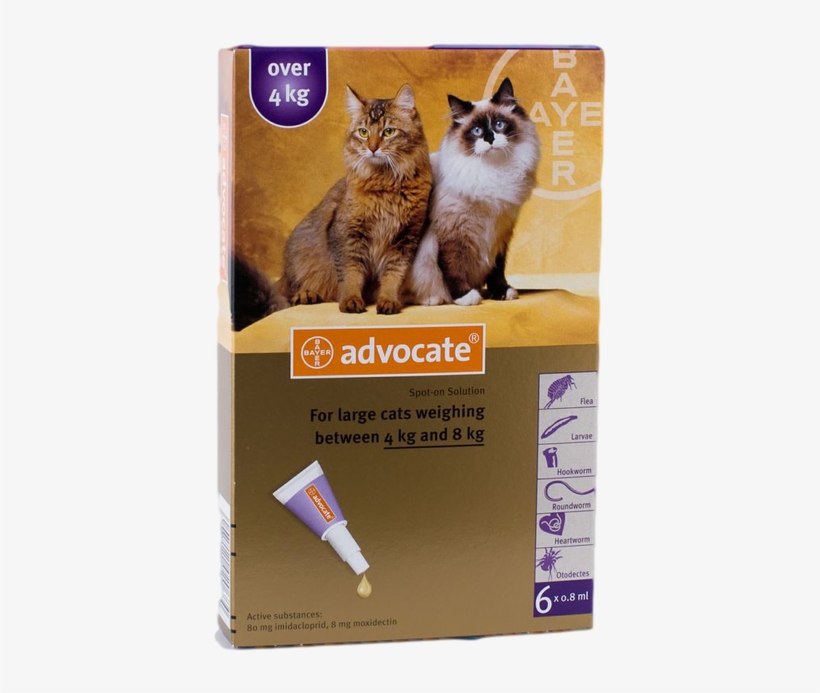 Advocate 6 Pack Large Cat Over 9 Lbs - Advocate Cats Over 4kg, transparent png download