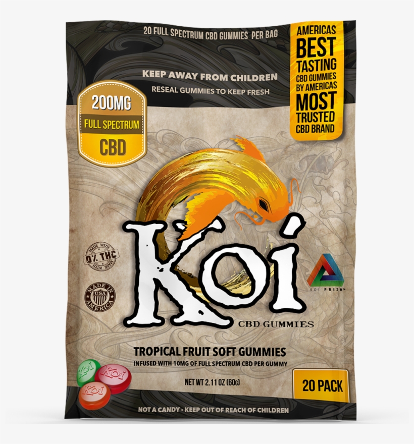 Koi Gummies Regular 20 Piece 2 - Koi Cbd Gummies, transparent png download