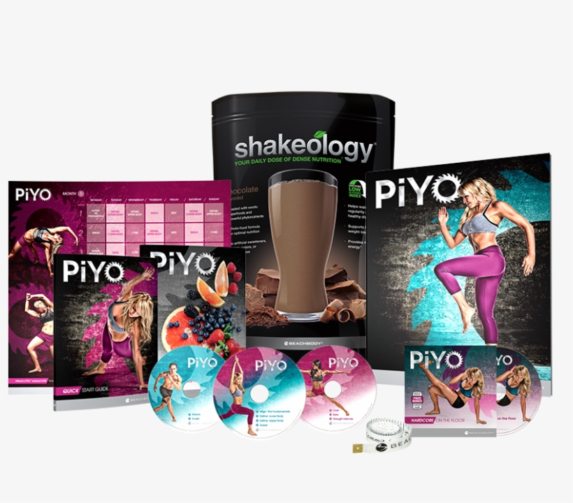 Piyo® & Shakeology® Challenge Pack - Piyo - Pilates, Yoga And Cardio Dvd Home Fitness Workout, transparent png download