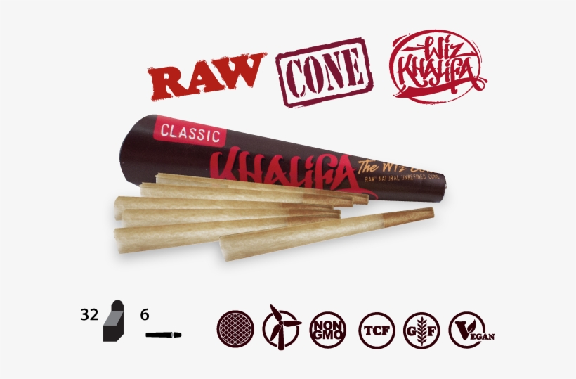 Raw Wiz Cone 6b - Wiz Khalifa Edition Raw Cone 1 1 4, transparent png download