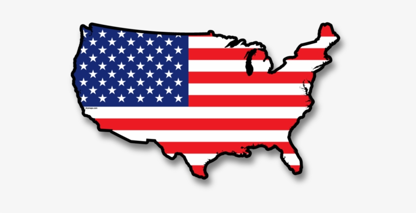 Usa Wall Map Art - Solberg–hunterdon Airport, transparent png download