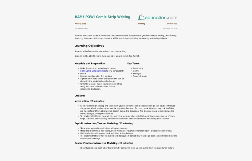 Comic Strip Writing - Promote A Product Essay, transparent png download